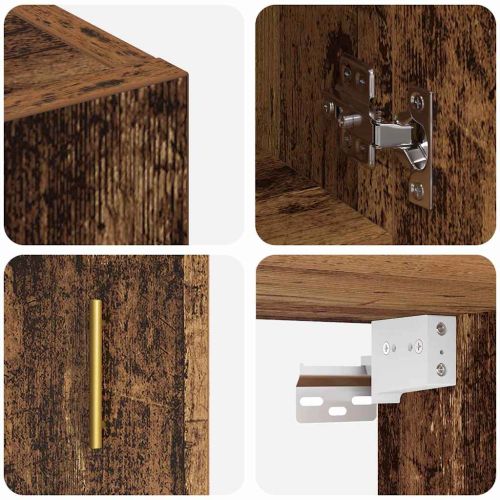 Стенен шкаф Старо дърво 60 x 31 x 70 см Инженерно дърво