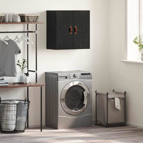 Стенен шкаф Черен дъб 60 x 31 x 60 см Инженерно дърво