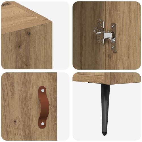 Служебен шкаф Дъб 89,5 x 34 x 80 см Инженерно дърво