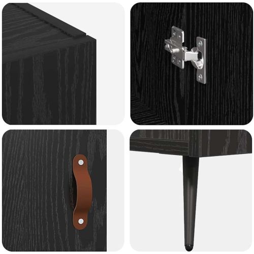 Служебен шкаф Черния дъб 89,5 x 34 x 80 см Инженерно дърво