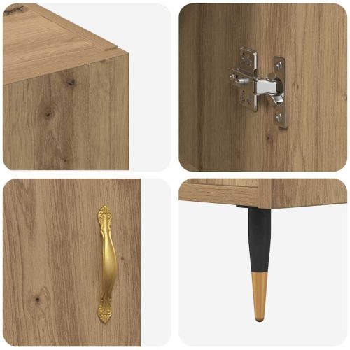 Служебен шкаф Дъб 90 x 34 x 80 см Инженерно дърво