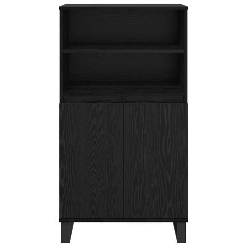 Висок шкаф Черно 60 x 36 x 110 см Инженерно дърво