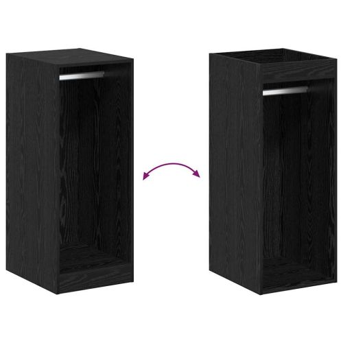 Гардероб с рафт със съхранение Черния дъб 41 x 48 x 102 см