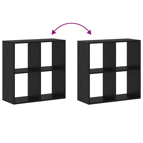 Шкаф за книги Черния дъб 69,5 x 29 x 69,5 см Инженерно дърво