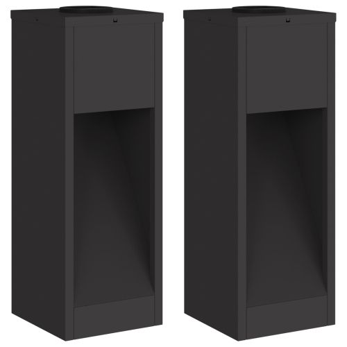 Слънчев LED светлинен указател 2 pcs Черно