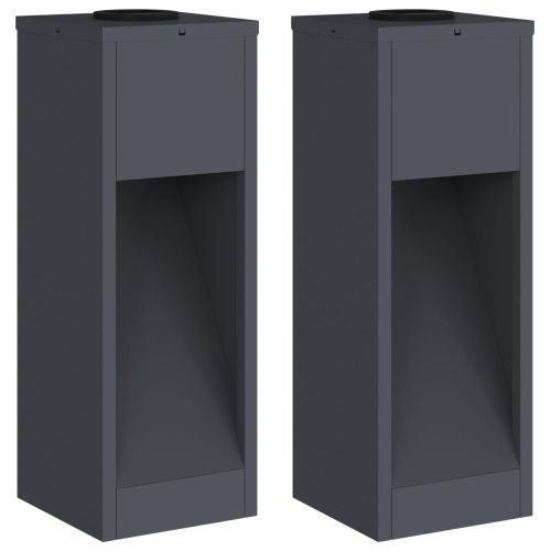 Слънчев LED светлинен указател 2 pcs Антрацит