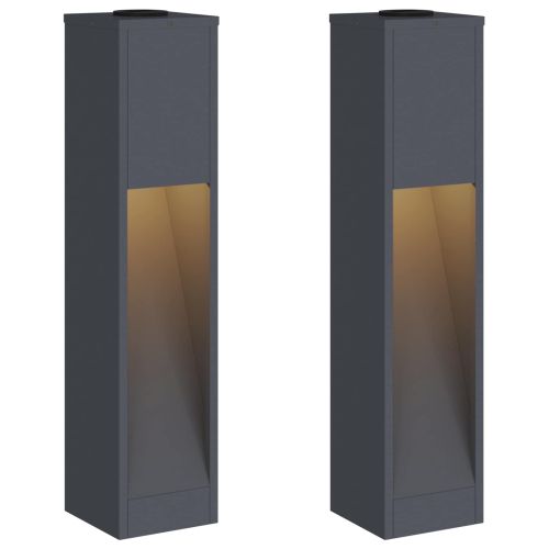 Слънчев LED светлинен указател 2 pcs Антрацит