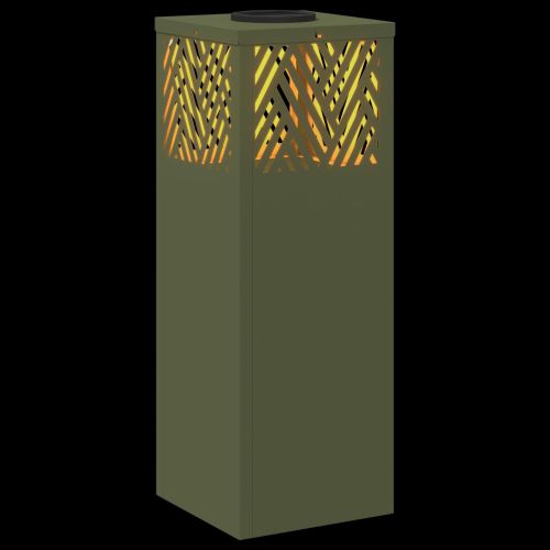 Соларна LED светлина за пътека 2 pcs Маслинено зелено