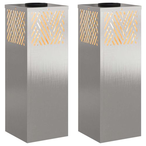 Соларна LED светлина за пътека 2 pcs Неръждаема стомана