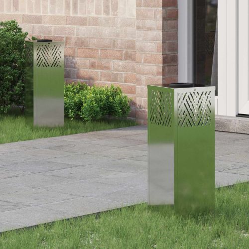 Соларна LED светлина за пътека Рибена кост 2 pcs Галванизирана