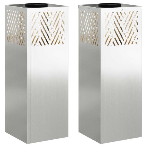 Соларна LED светлина за пътека Рибена кост 2 pcs Галванизирана