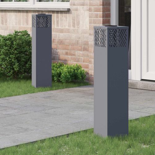 Соларна LED светлина за пътека Рибена кост 2 pcs Антрацит