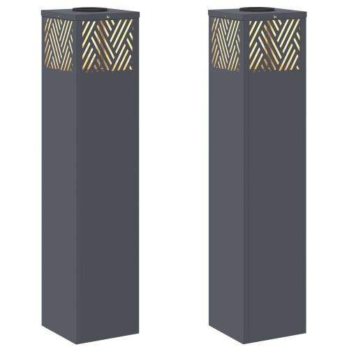 Соларна LED светлина за пътека Рибена кост 2 pcs Антрацит