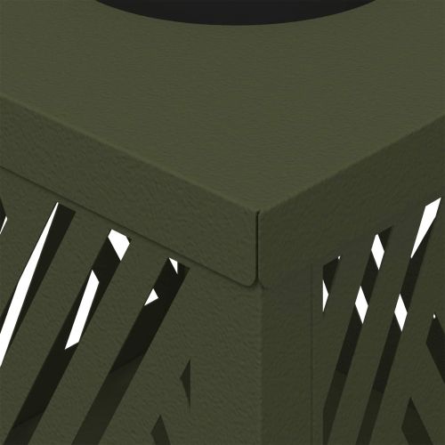 Соларна LED светлина за пътека 2 pcs Маслинено зелено