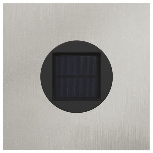 Соларна LED светлина за пътека 2 pcs Сребрист