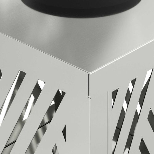 Соларна LED светлина за пътека 2 pcs Сребрист Галванизирана