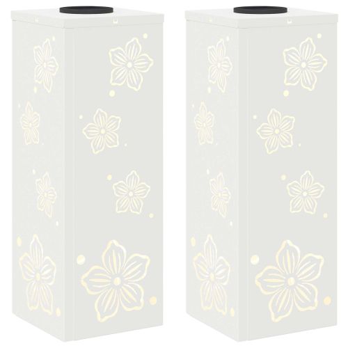 Соларна LED светлина за пътека 2 pcs Бяло