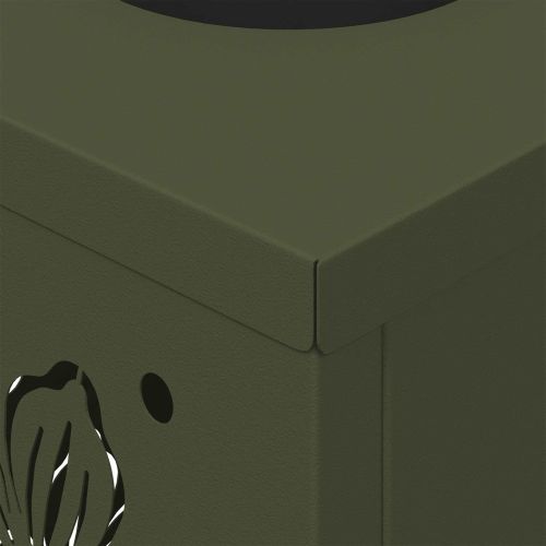 Соларна LED светлина за пътека 2 pcs Маслинено зелено