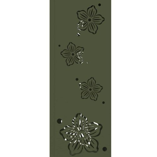 Соларна LED светлина за пътека 2 pcs Маслинено зелено