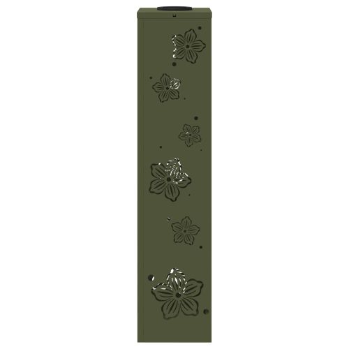 Соларна LED светлина за пътека 2 pcs Маслинено зелено