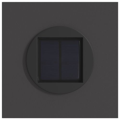 Соларна LED светлина за пътека 2 pcs Черно