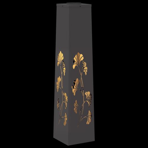 Соларна LED светлина за пътека 2 pcs Черно