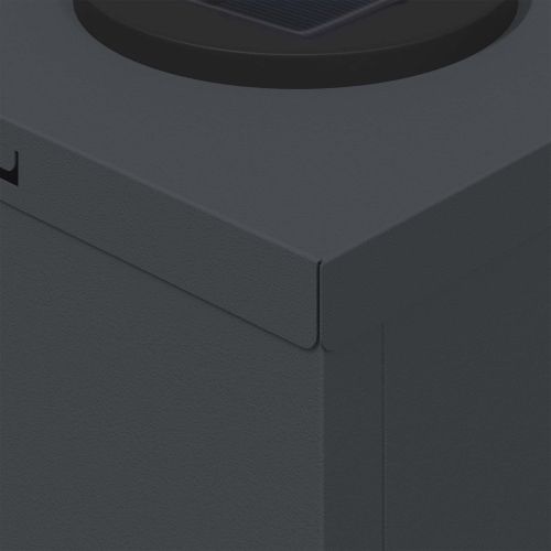 Соларна LED светлина за пътека 2 pcs Антрацит