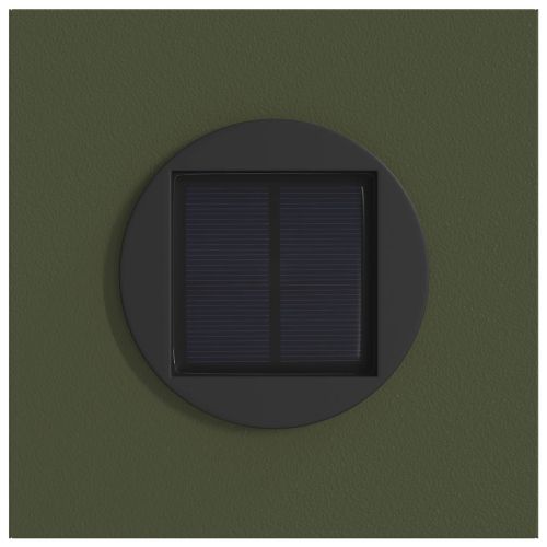 Соларна LED светлина за пътека 2 pcs Маслинено зелено