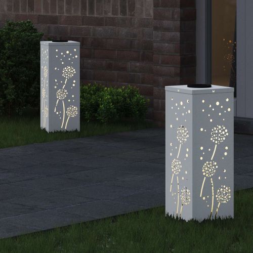 Соларна LED светлина за пътека 2 pcs Бяло