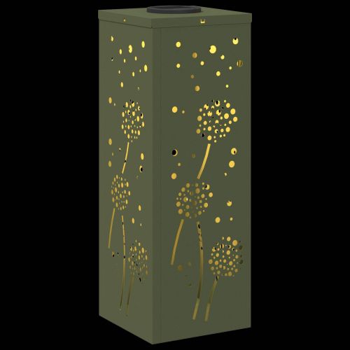 Соларна LED светлина за пътека 2 pcs Маслинено зелено