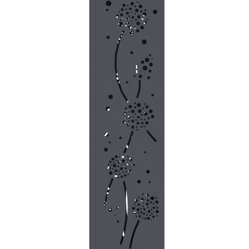 Соларна LED светлина за пътека 2 pcs Антрацит