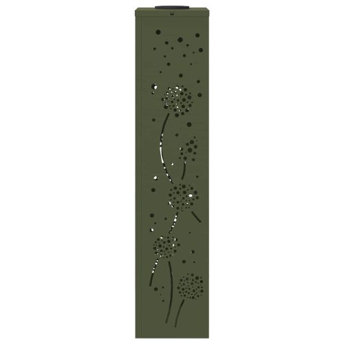 Соларна LED светлина за пътека 2 pcs Маслинено зелено