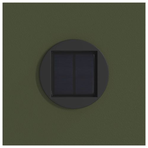 Соларна LED светлина за пътека 2 pcs Маслинено зелено