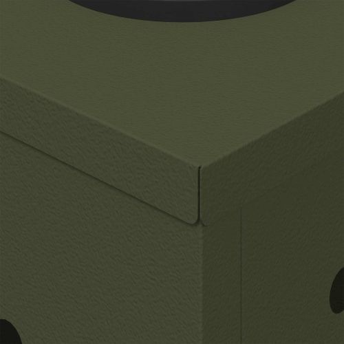 Соларна LED светлина за пътека 2 pcs Маслинено зелено