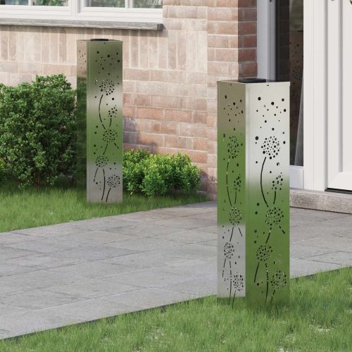 Соларна LED светлина за пътека 2 pcs Галванизирана