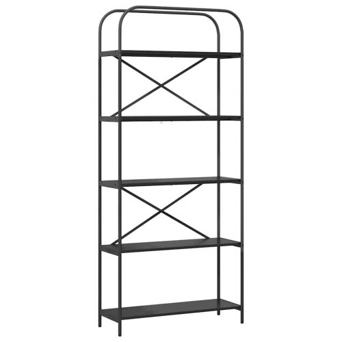 Рафт за книги Черния дъб 80 x 30 x 183 см Инженерно дърво