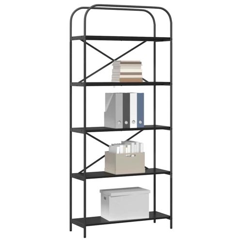 Рафт за книги Черния дъб 80 x 30 x 183 см Инженерно дърво