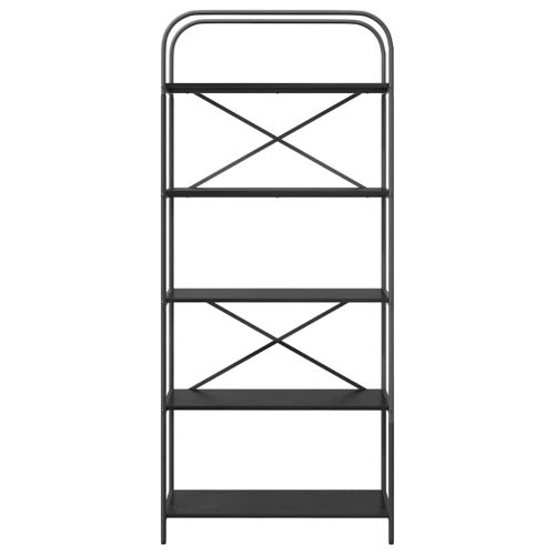 Рафт за книги Черния дъб 80 x 30 x 183 см Инженерно дърво