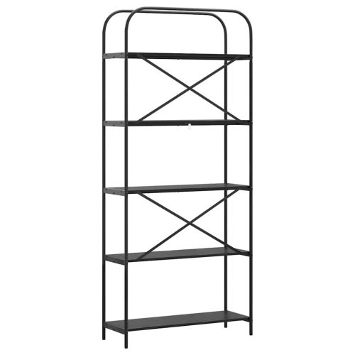 Рафт за книги Черния дъб 80 x 30 x 183 см Инженерно дърво