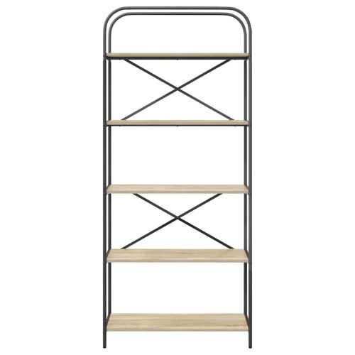 Рафт за книги Сонома дъб 80 x 30 x 183 см Инженерно дърво