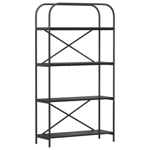 Рафт за книги Черния дъб 80 x 30 x 146 см Инженерно дърво