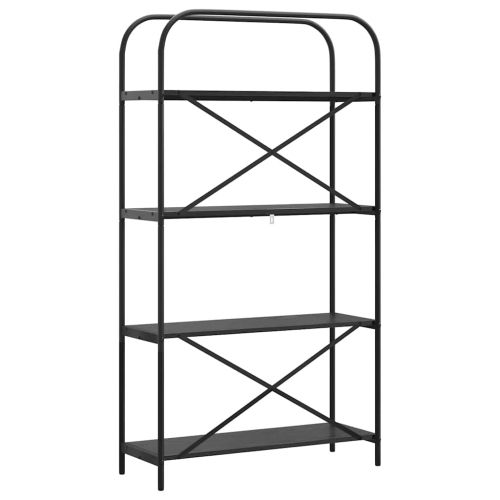 Рафт за книги Черния дъб 80 x 30 x 146 см Инженерно дърво