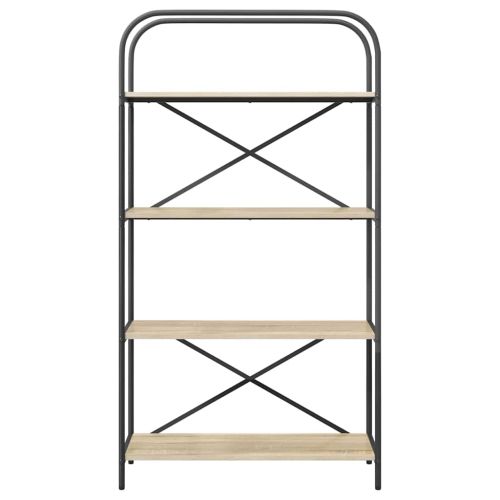 Рафт за книги Сонома дъб 80 x 30 x 146 см Инженерно дърво