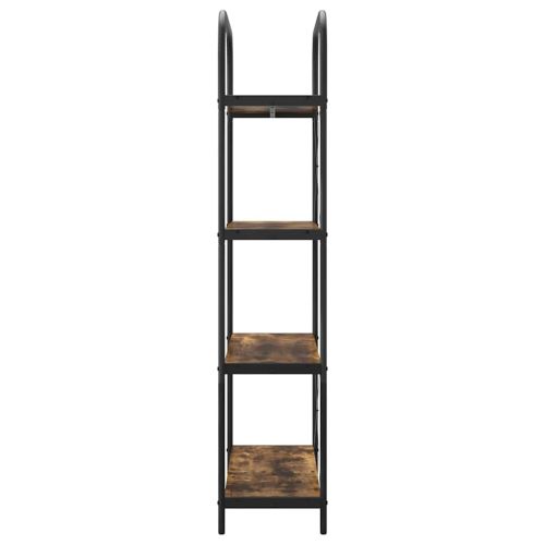 Рафт за книги Димян дъб 80 x 30 x 146 см Инженерно дърво