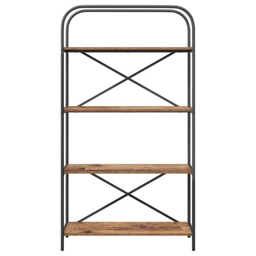 Рафт за книги Старо дърво 80 x 30 x 146 см Инженерно дърво