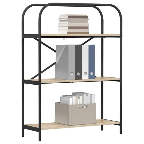 Рафт за книги Сонома дъб 80 x 30 x 109 см Инженерно дърво