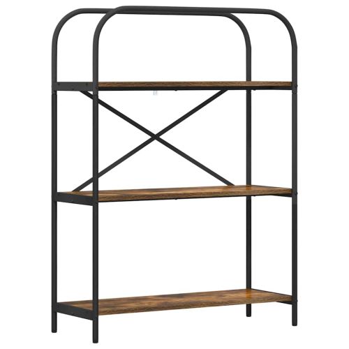 Рафт за книги Димян дъб 80 x 30 x 109 см Инженерно дърво