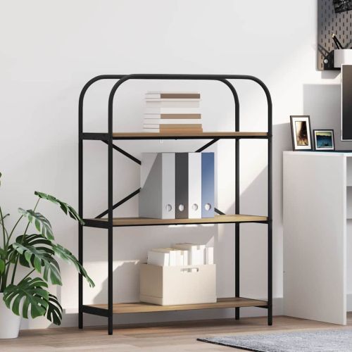 Рафт за книги Дъб 80 x 30 x 109 см Инженерно дърво