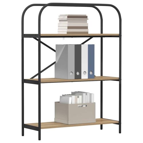 Рафт за книги Дъб 80 x 30 x 109 см Инженерно дърво