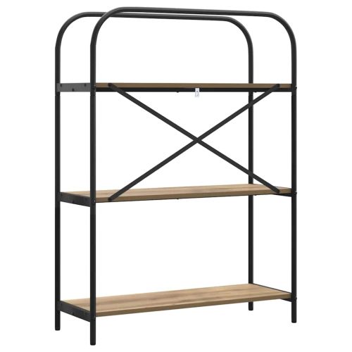 Рафт за книги Дъб 80 x 30 x 109 см Инженерно дърво